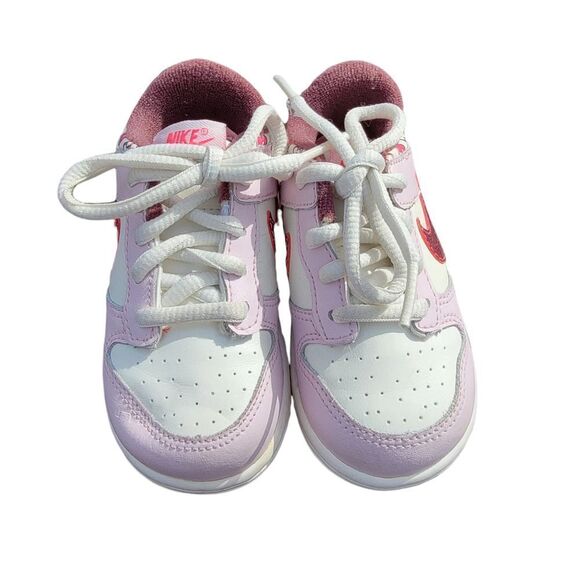 Toddler Nike Dunk Low Light Coral Cherry Sz 6C - Picture 3 of 9